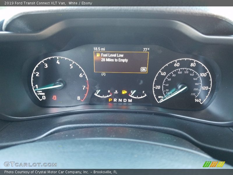 White / Ebony 2019 Ford Transit Connect XLT Van
