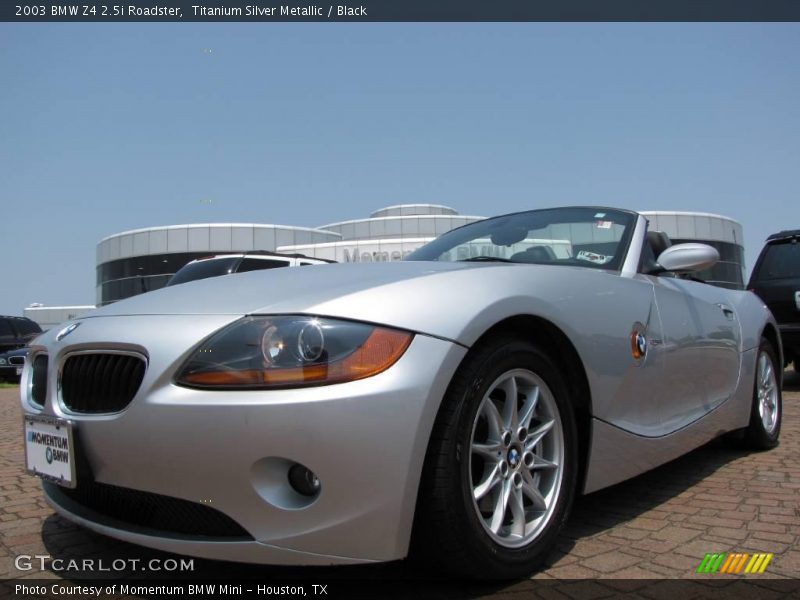 Titanium Silver Metallic / Black 2003 BMW Z4 2.5i Roadster