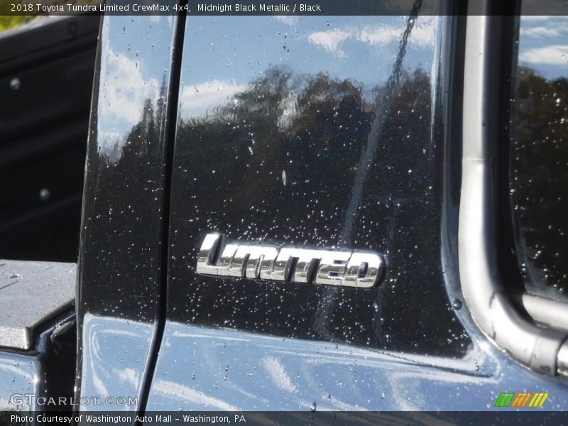 Midnight Black Metallic / Black 2018 Toyota Tundra Limited CrewMax 4x4