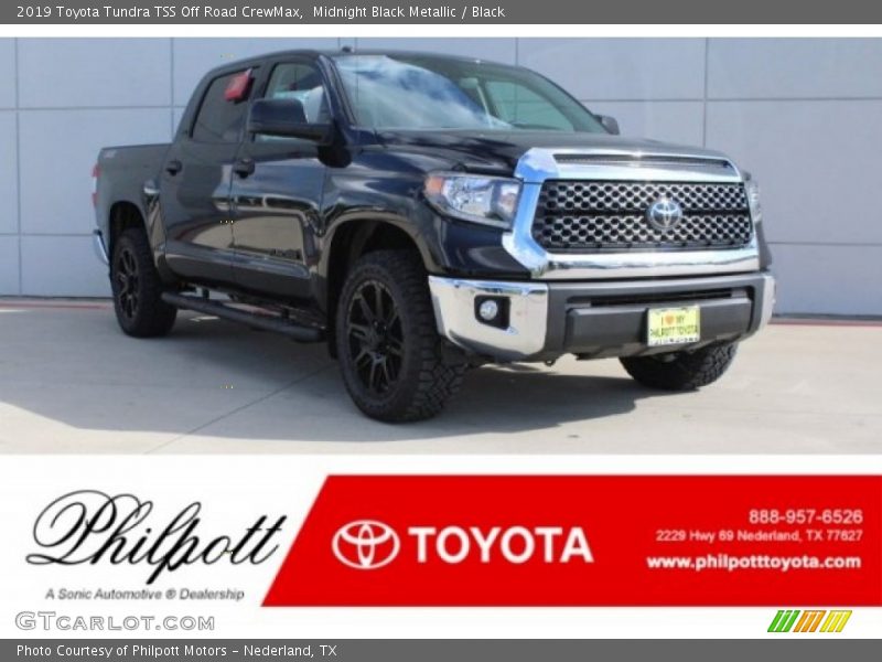 Midnight Black Metallic / Black 2019 Toyota Tundra TSS Off Road CrewMax