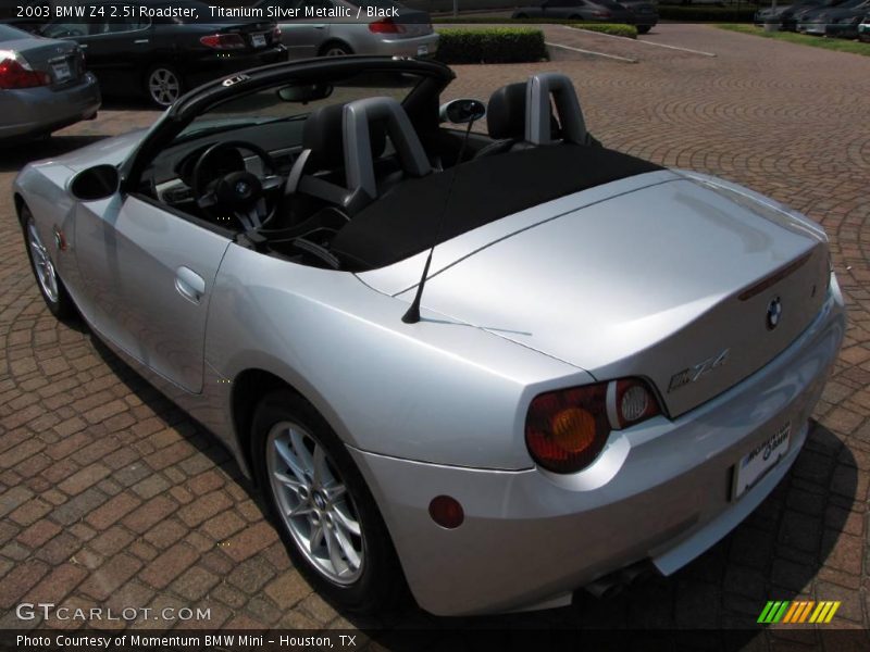 Titanium Silver Metallic / Black 2003 BMW Z4 2.5i Roadster