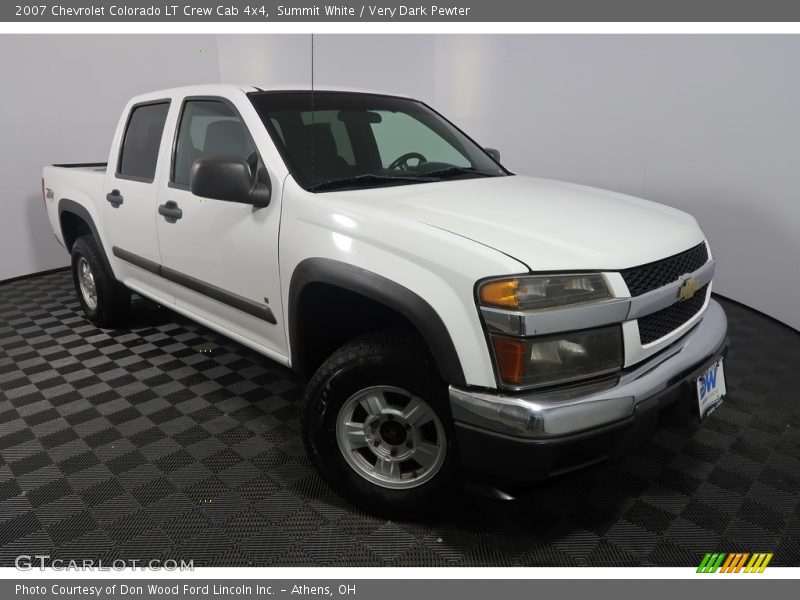 Summit White / Very Dark Pewter 2007 Chevrolet Colorado LT Crew Cab 4x4