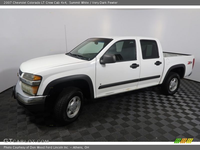 Summit White / Very Dark Pewter 2007 Chevrolet Colorado LT Crew Cab 4x4