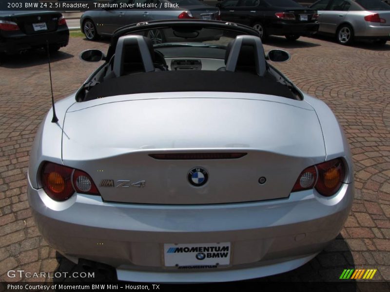 Titanium Silver Metallic / Black 2003 BMW Z4 2.5i Roadster