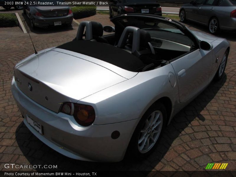 Titanium Silver Metallic / Black 2003 BMW Z4 2.5i Roadster