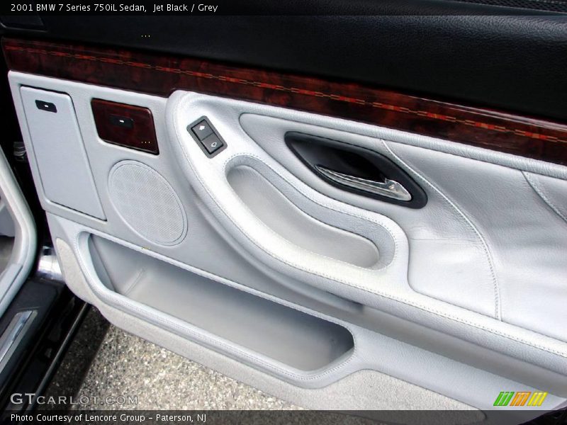 Jet Black / Grey 2001 BMW 7 Series 750iL Sedan