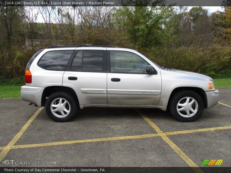 Liquid Silver Metallic / Medium Pewter 2004 GMC Envoy SLE 4x4