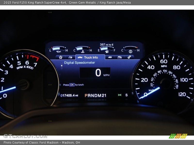 Green Gem Metallic / King Ranch Java/Mesa 2015 Ford F150 King Ranch SuperCrew 4x4