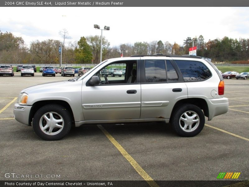 Liquid Silver Metallic / Medium Pewter 2004 GMC Envoy SLE 4x4
