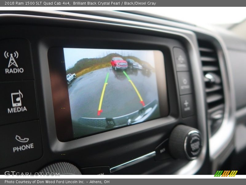 Brilliant Black Crystal Pearl / Black/Diesel Gray 2018 Ram 1500 SLT Quad Cab 4x4