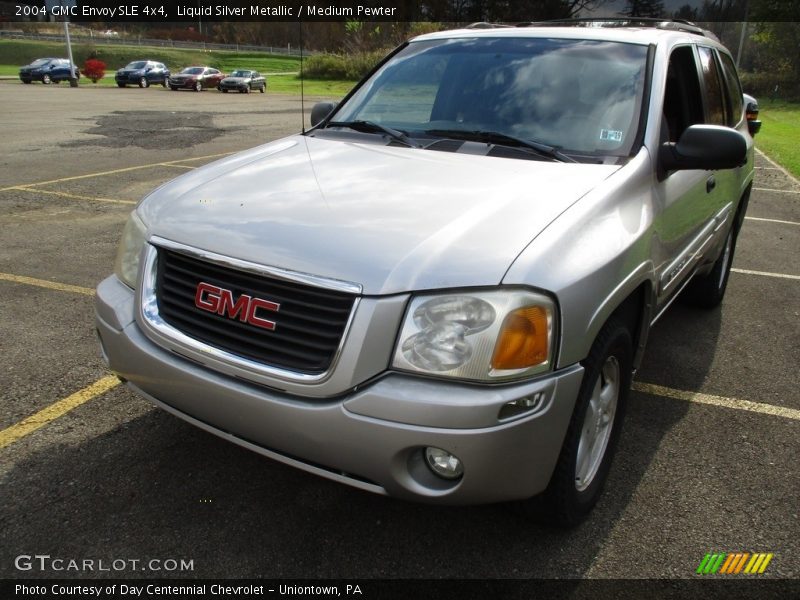Liquid Silver Metallic / Medium Pewter 2004 GMC Envoy SLE 4x4