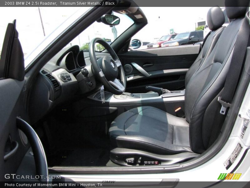 Titanium Silver Metallic / Black 2003 BMW Z4 2.5i Roadster