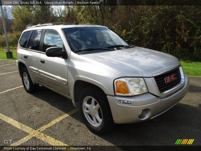 Liquid Silver Metallic / Medium Pewter 2004 GMC Envoy SLE 4x4