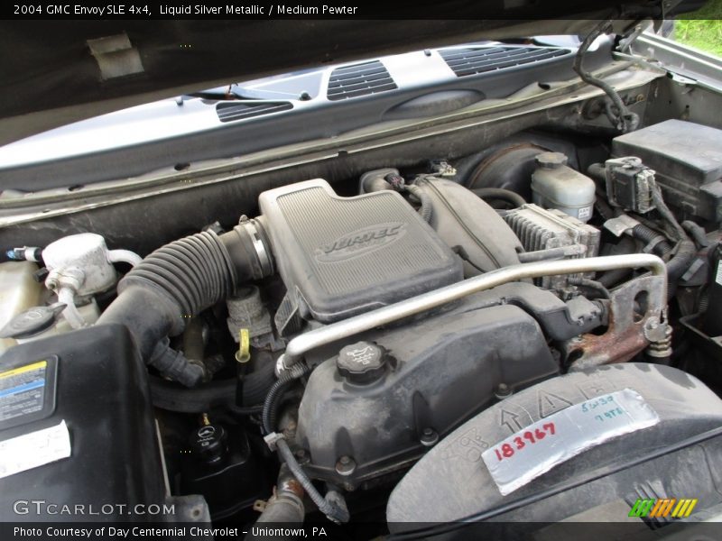 Liquid Silver Metallic / Medium Pewter 2004 GMC Envoy SLE 4x4