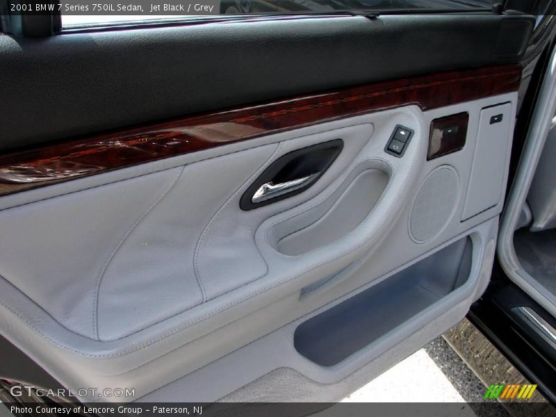 Jet Black / Grey 2001 BMW 7 Series 750iL Sedan