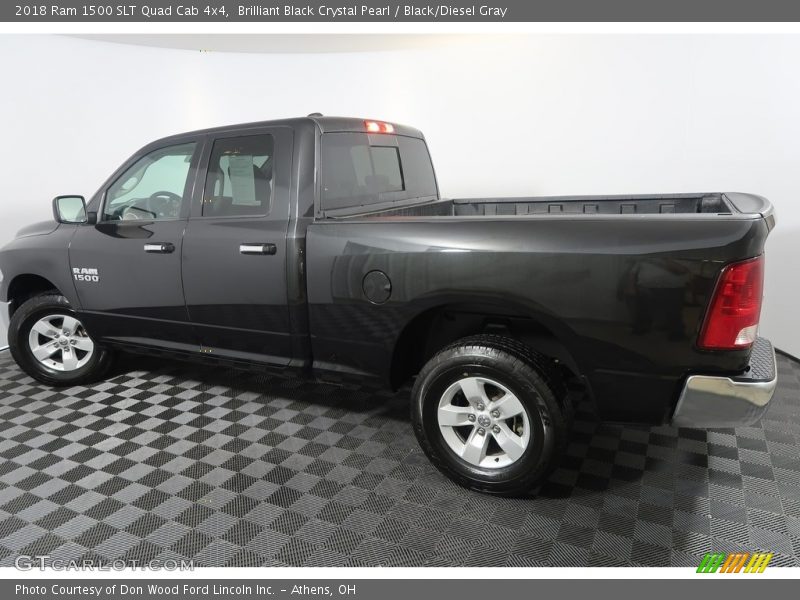 Brilliant Black Crystal Pearl / Black/Diesel Gray 2018 Ram 1500 SLT Quad Cab 4x4