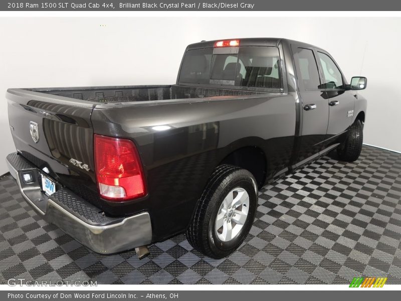 Brilliant Black Crystal Pearl / Black/Diesel Gray 2018 Ram 1500 SLT Quad Cab 4x4