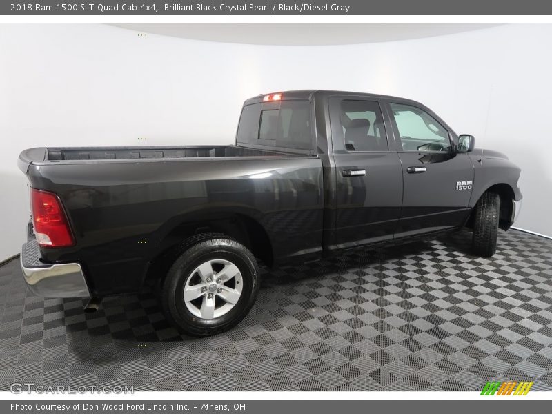Brilliant Black Crystal Pearl / Black/Diesel Gray 2018 Ram 1500 SLT Quad Cab 4x4