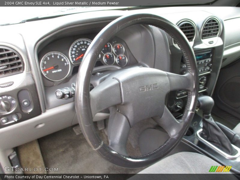 Liquid Silver Metallic / Medium Pewter 2004 GMC Envoy SLE 4x4