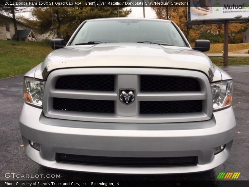 Bright Silver Metallic / Dark Slate Gray/Medium Graystone 2012 Dodge Ram 1500 ST Quad Cab 4x4