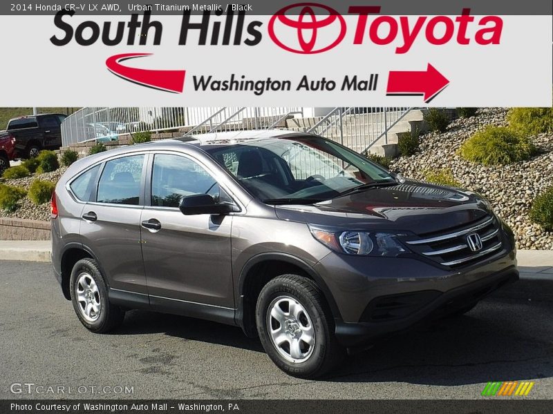 Urban Titanium Metallic / Black 2014 Honda CR-V LX AWD
