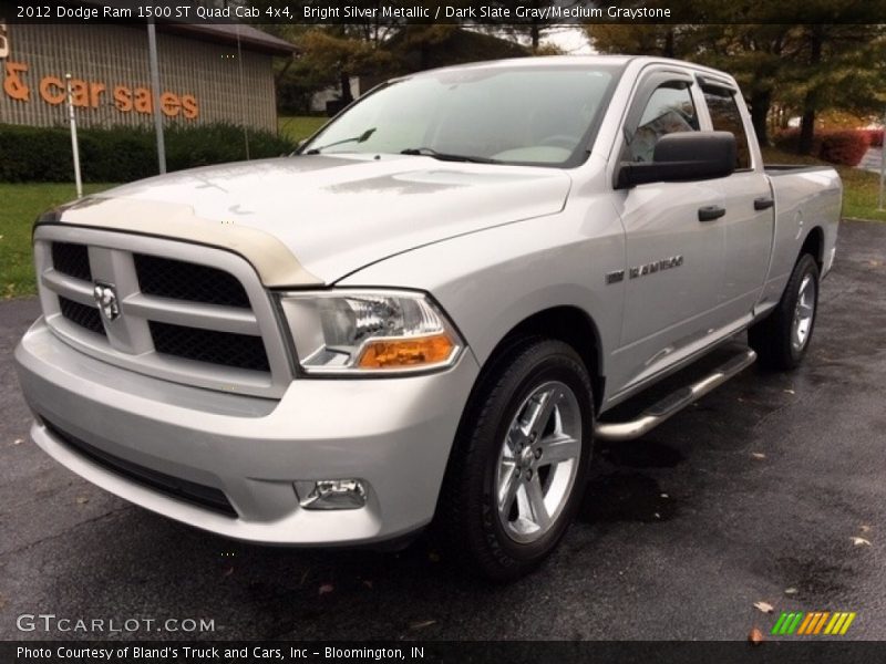 Bright Silver Metallic / Dark Slate Gray/Medium Graystone 2012 Dodge Ram 1500 ST Quad Cab 4x4