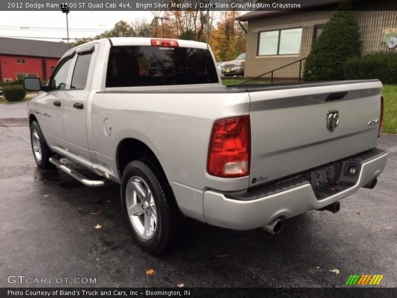 Bright Silver Metallic / Dark Slate Gray/Medium Graystone 2012 Dodge Ram 1500 ST Quad Cab 4x4