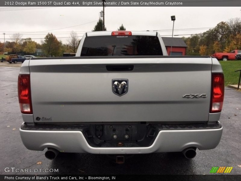 Bright Silver Metallic / Dark Slate Gray/Medium Graystone 2012 Dodge Ram 1500 ST Quad Cab 4x4