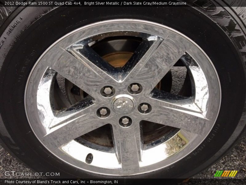 Bright Silver Metallic / Dark Slate Gray/Medium Graystone 2012 Dodge Ram 1500 ST Quad Cab 4x4