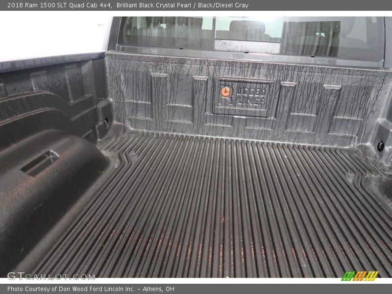 Brilliant Black Crystal Pearl / Black/Diesel Gray 2018 Ram 1500 SLT Quad Cab 4x4