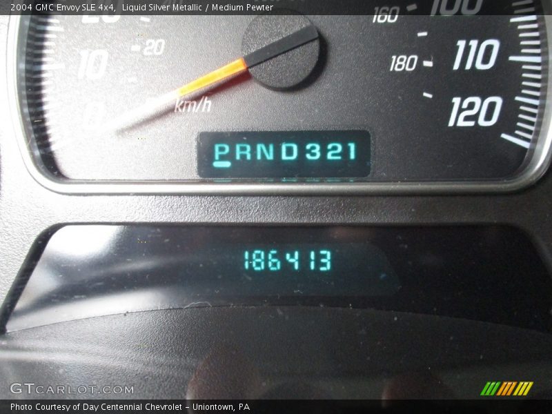 Liquid Silver Metallic / Medium Pewter 2004 GMC Envoy SLE 4x4