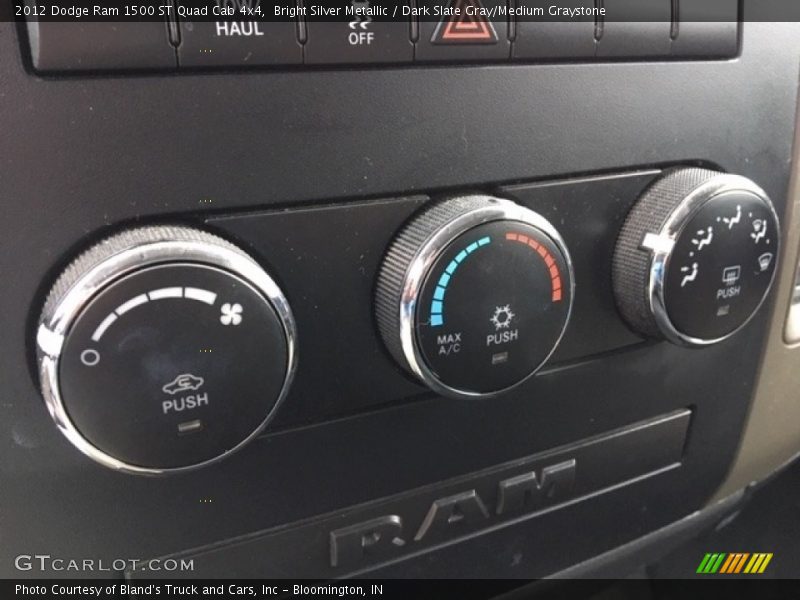 Bright Silver Metallic / Dark Slate Gray/Medium Graystone 2012 Dodge Ram 1500 ST Quad Cab 4x4