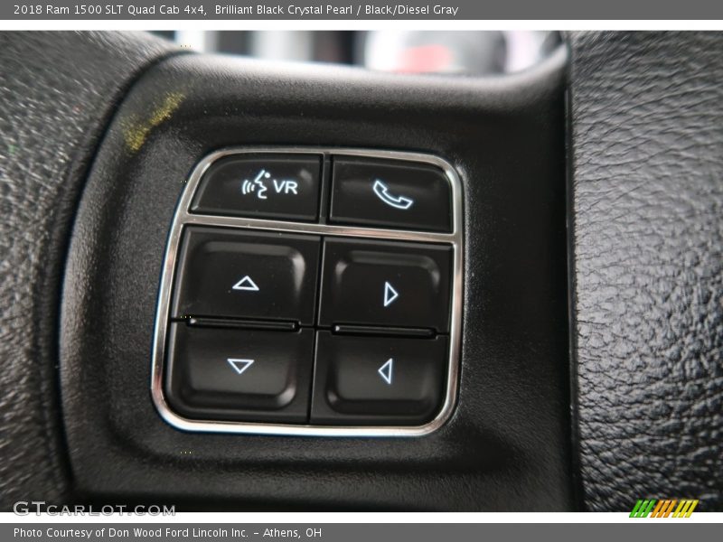 Brilliant Black Crystal Pearl / Black/Diesel Gray 2018 Ram 1500 SLT Quad Cab 4x4