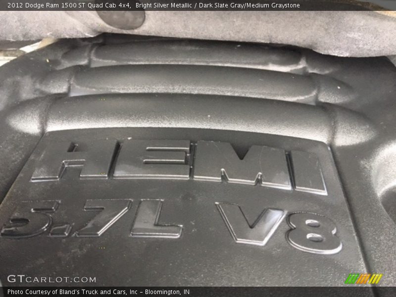 Bright Silver Metallic / Dark Slate Gray/Medium Graystone 2012 Dodge Ram 1500 ST Quad Cab 4x4
