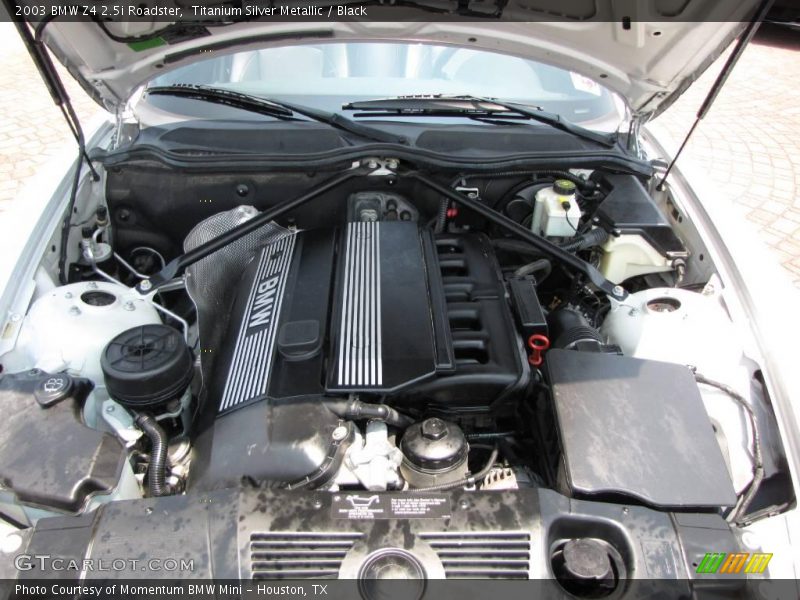 Titanium Silver Metallic / Black 2003 BMW Z4 2.5i Roadster