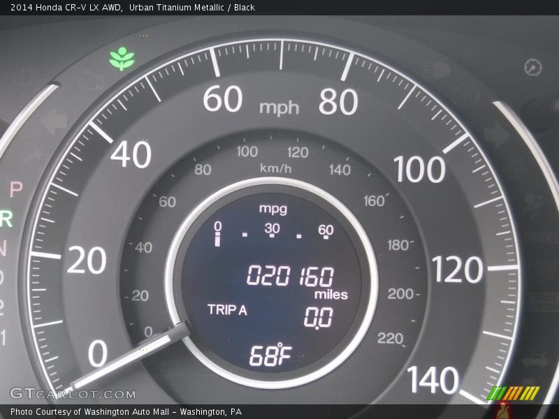 Urban Titanium Metallic / Black 2014 Honda CR-V LX AWD