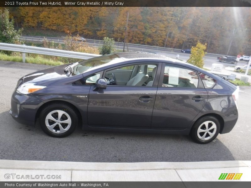 Winter Gray Metallic / Misty Gray 2013 Toyota Prius Two Hybrid