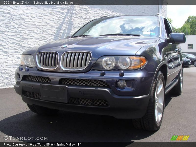 Toledo Blue Metallic / Beige 2004 BMW X5 4.4i