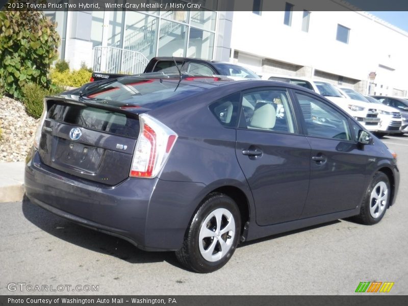 Winter Gray Metallic / Misty Gray 2013 Toyota Prius Two Hybrid