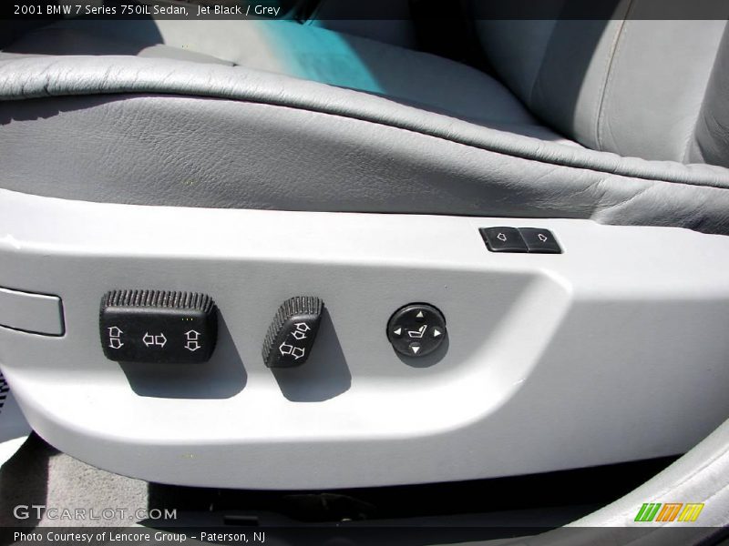 Jet Black / Grey 2001 BMW 7 Series 750iL Sedan