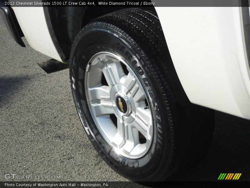 White Diamond Tricoat / Ebony 2012 Chevrolet Silverado 1500 LT Crew Cab 4x4
