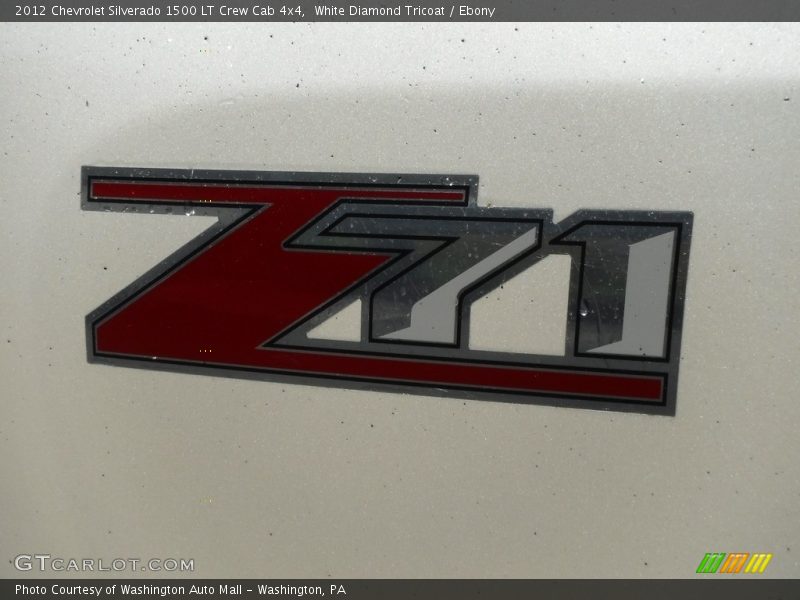 White Diamond Tricoat / Ebony 2012 Chevrolet Silverado 1500 LT Crew Cab 4x4