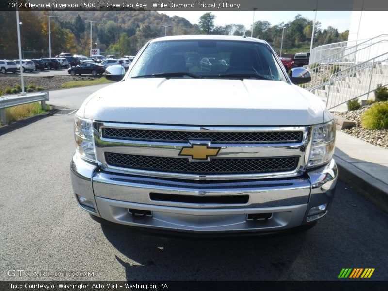 White Diamond Tricoat / Ebony 2012 Chevrolet Silverado 1500 LT Crew Cab 4x4