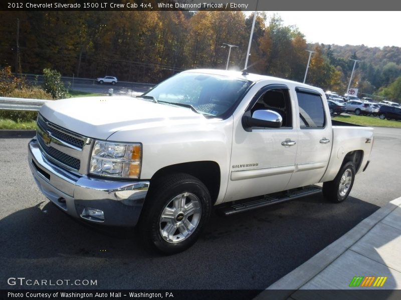 White Diamond Tricoat / Ebony 2012 Chevrolet Silverado 1500 LT Crew Cab 4x4