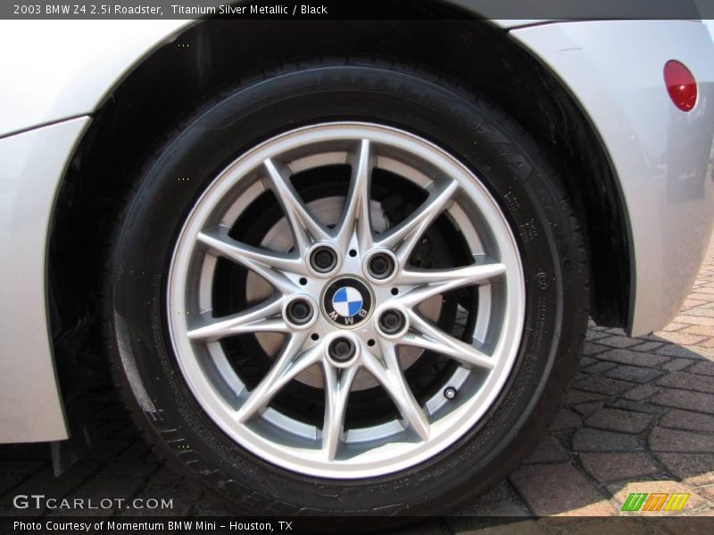 Titanium Silver Metallic / Black 2003 BMW Z4 2.5i Roadster