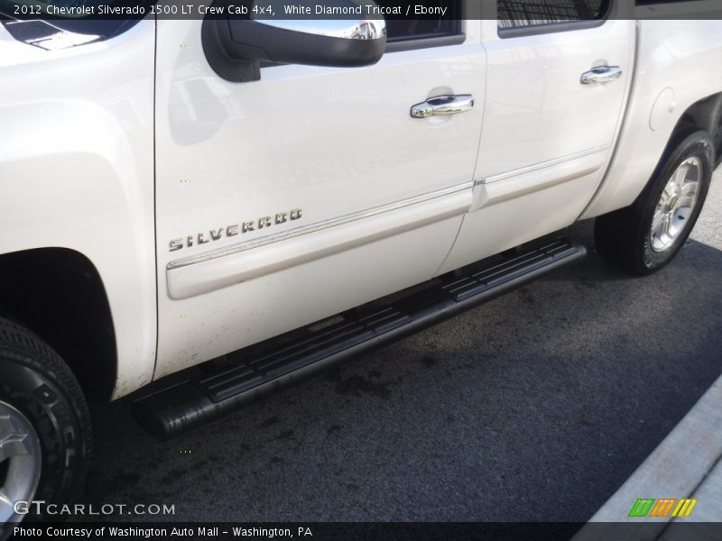 White Diamond Tricoat / Ebony 2012 Chevrolet Silverado 1500 LT Crew Cab 4x4