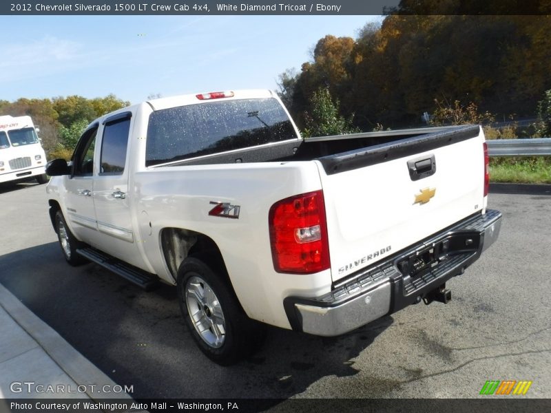 White Diamond Tricoat / Ebony 2012 Chevrolet Silverado 1500 LT Crew Cab 4x4
