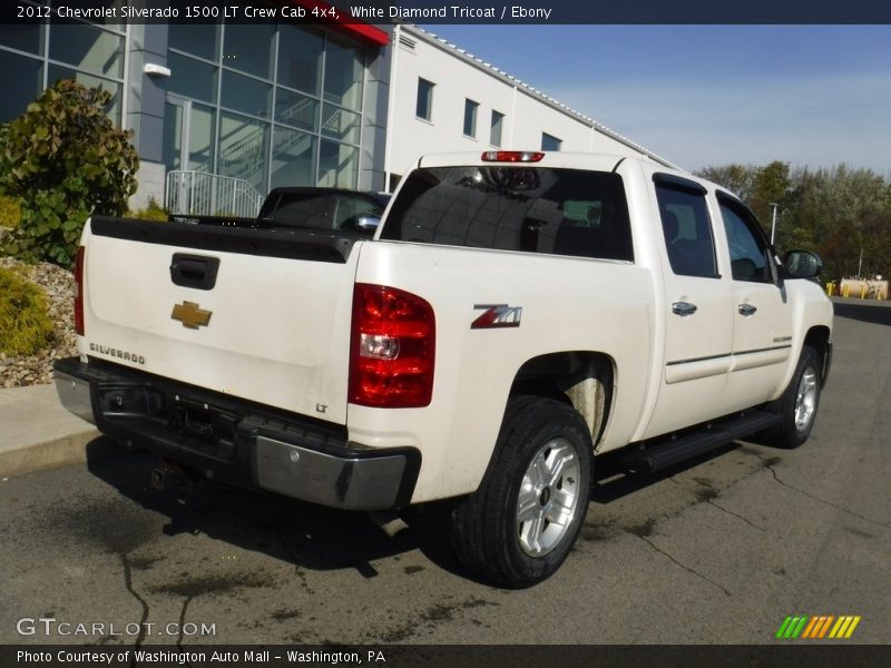 White Diamond Tricoat / Ebony 2012 Chevrolet Silverado 1500 LT Crew Cab 4x4