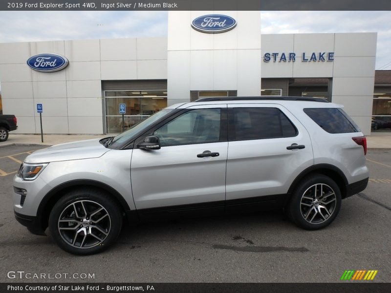 Ingot Silver / Medium Black 2019 Ford Explorer Sport 4WD