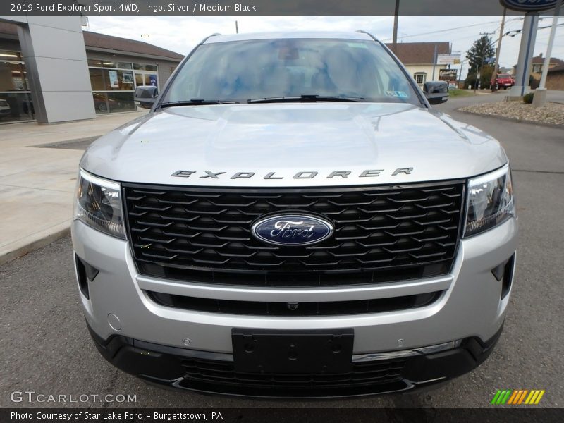 Ingot Silver / Medium Black 2019 Ford Explorer Sport 4WD